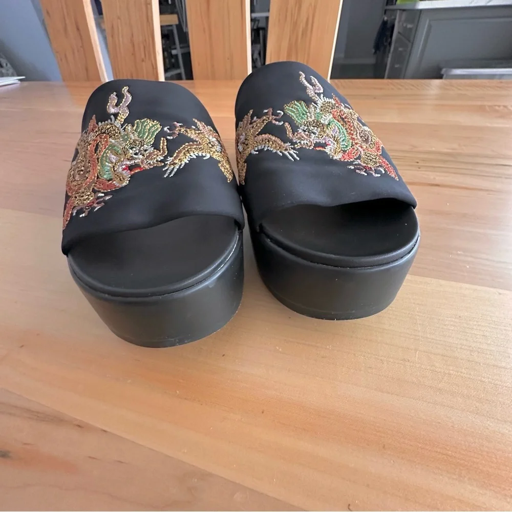 bebe platform sandals 9 - Picture 6 of 6
